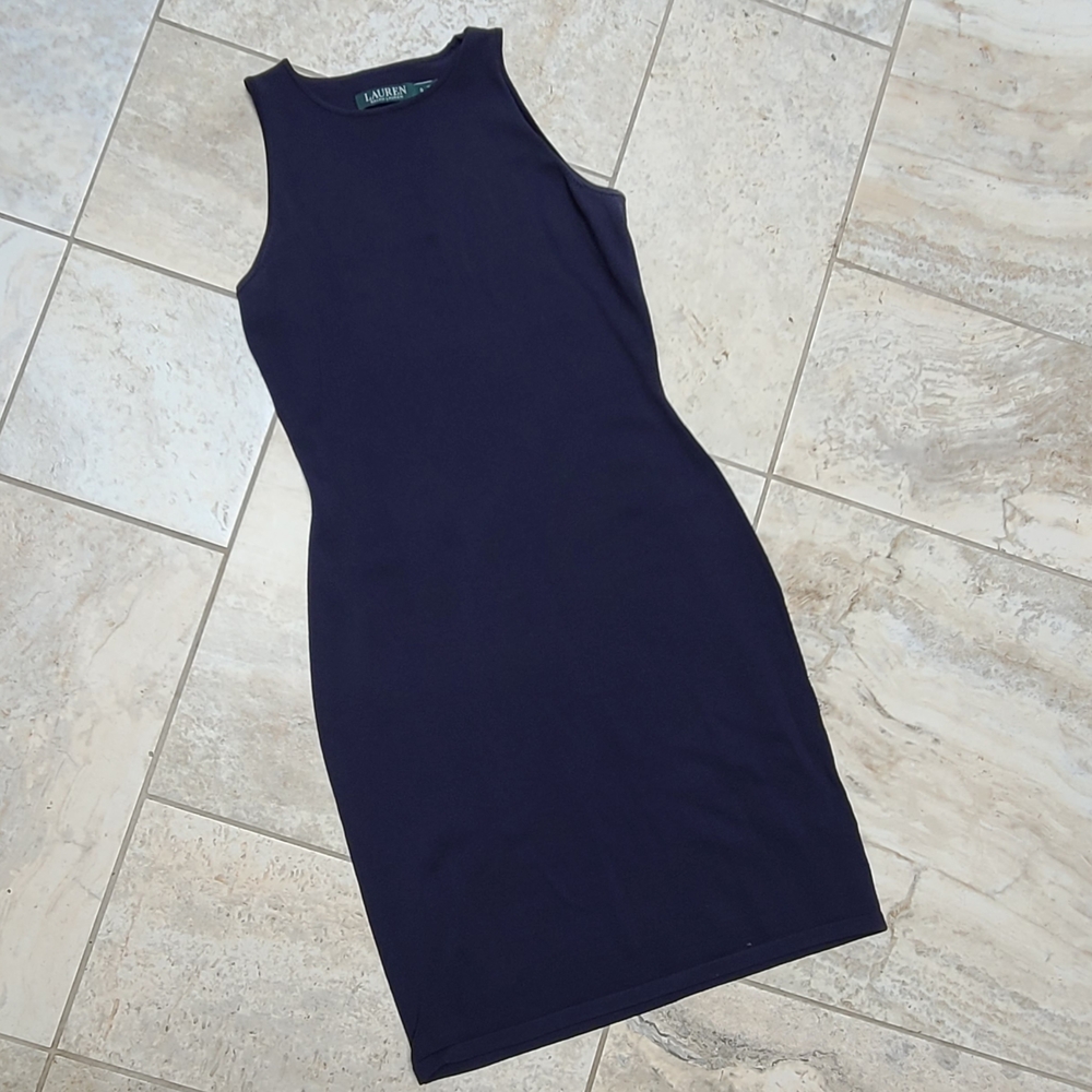 Ralph Lauren Midnight Blue Midi Dress